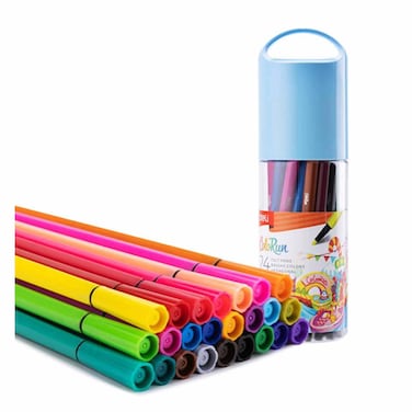 Deli Felt Pen 24L Hexagonal Bar
