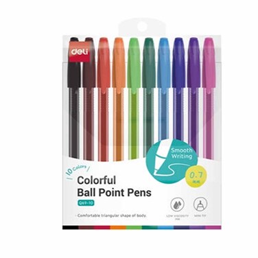 Deli Ball Point Pen Tip 07 10 Colors