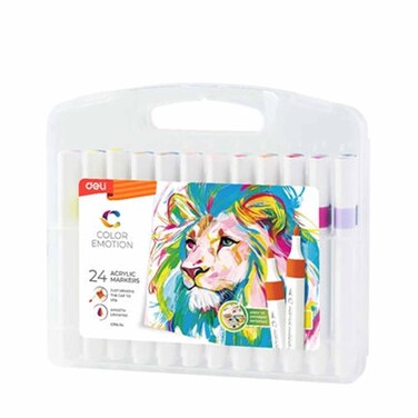 Deli Acrylic Marker 24 Colors