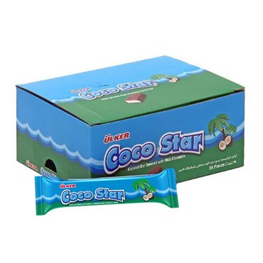 Ulker Star Coconut Bar 25GRX24