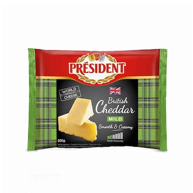President Mild White Cheddar 200GR