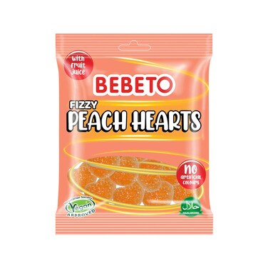 Bebeto Peach Hearts 150GR