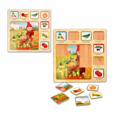 Wooden Puzl Animal In Arabic 72 Pieces