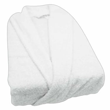 Home Bathrobe Unisex 1KG White Large