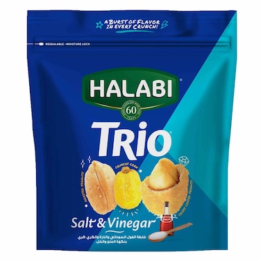 Halabi Trio Salt And Vinegar 150GR  Special Price