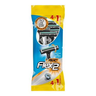 Bic Flex 2 Pivot Razor For Men 4+1 Razors