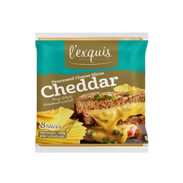 L&amp;#39;Exquis Cheddar Slice Cheese 150GR
