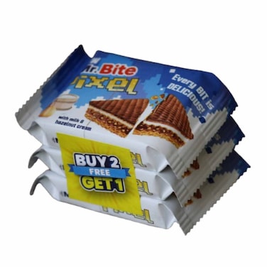 Mr Bite Pixel Hazelnut Wafer 30GR 2+1