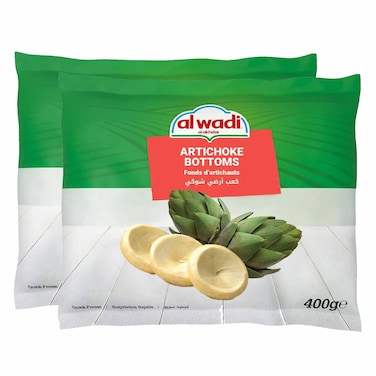 Al Wadi Al Akhdar Frozen Artichoke Bottom 400GRX2 Special Price