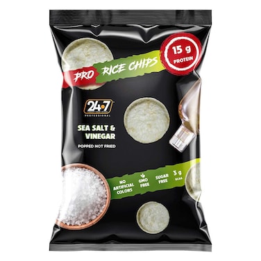 24.7 Protein Rice Chips Salt And Vinegar 60GR