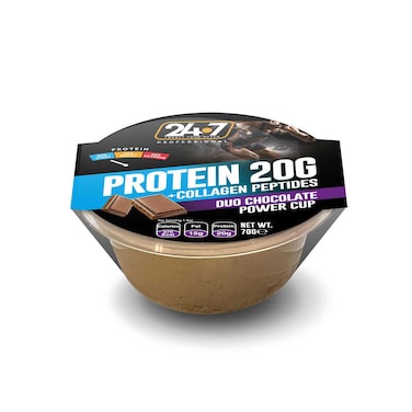24.7 Protein Cup Duo Chocolate Collagen 70GR