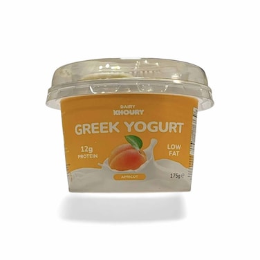 Dairy Kkhoury Apricot Greek Yogurt Lactose Free 175GR