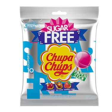 Chupa Chups Bag Sugar Free Pack of 10