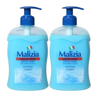 Malizia Liquid Soap Coton Cotton Candy+Musk 500MLX2