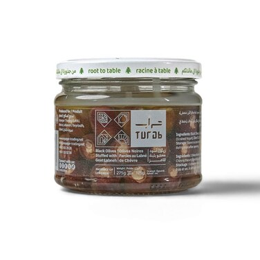 Turab Black Olives Stuf Goat Labne 275GR