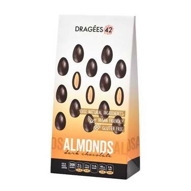 Dragees 42 Dark Chocolate Almond 150GR