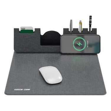 Green Lion Mouse Pad&nbsp; Charger Gray