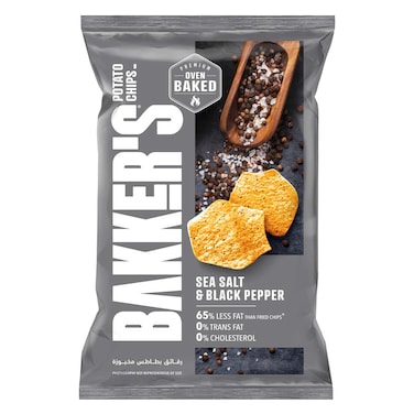 Bakers Chips Sea Salt And Black Pepper 140GR
