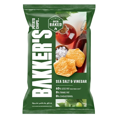Bakers Chips Sea Salt And Vinegar 140GR
