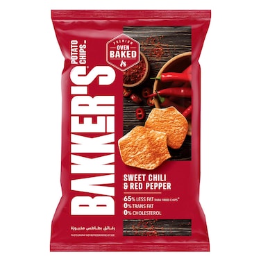 Bakers Chips Sweet Chili And Red Pepper 140GR