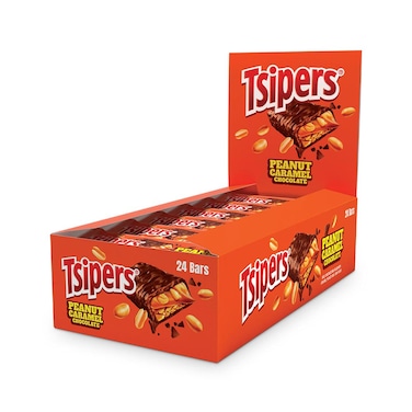 Tsipers Peanut Caramel Bar 22GRX24