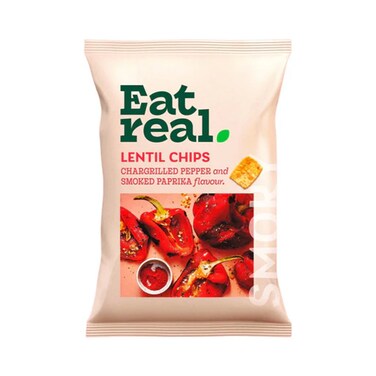 Eat Real Red Peper Lentil Chips 96GR