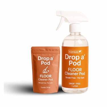 Drop Pod Floor Cleaner 3 Pods With Bottle
