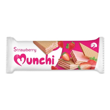 Corona Munchi Wafer Strawberry 30GR