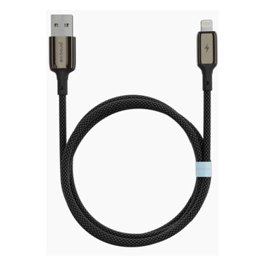 Cable Dense&nbsp; Type A To Lightning&nbsp; 2.4A 1M Black