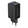 Wall Charger&nbsp; Gan 65W 2 Type C And 1 Type A Black