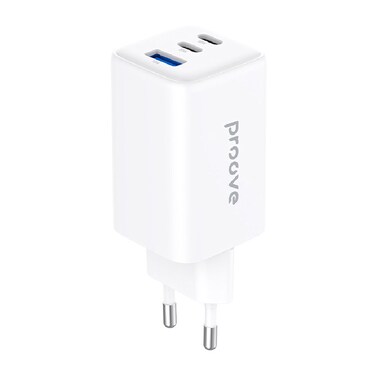 Wall Charger&nbsp; Gan 65W 2 Type C And 1 Type A White