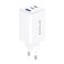 Wall Charger&nbsp; Gan 65W 2 Type C And 1 Type A White