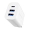 Wall Charger Rapid 30W 2 Type A 1 Type C White