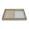 Wood AndTransparent Tray Medium