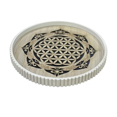 Round Wood Tray