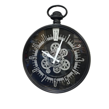 Clock Black With Hanger