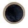 Carpet W/Black Fur 120 Cm