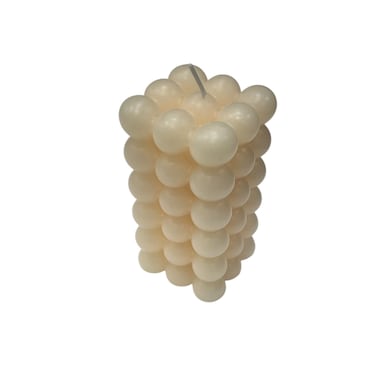 Bubble Long Candle Beige