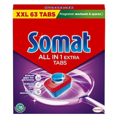Somat Auto Dishwashing 63 Tablet Extra Reg 1KG
