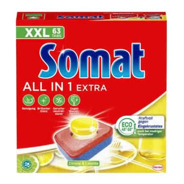 Somat Auto Dishwashing 63 Tablets Extra Lem 1KG