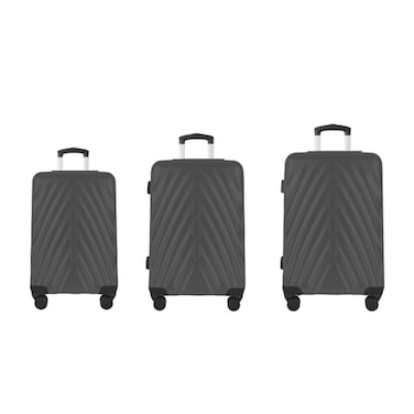 Dubai Trolley 3 Pieces Abs 53CM 63CM 73CM Grey