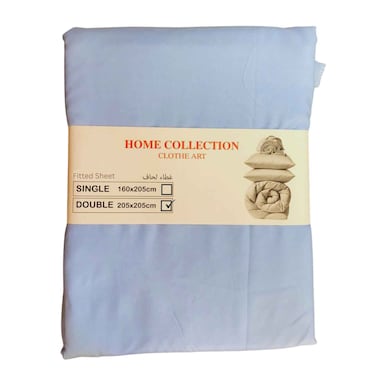 Fitted Sheet Double Blue 180X200CM