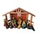 35X12X22Cm Woodn 9Pcs Nativity