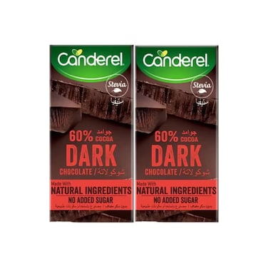 Canderel Chocolate Natural Dark 75GRX2 Special Price