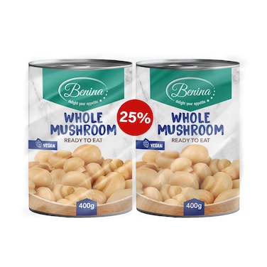 Benina Whole Mushroom 400GRX2 Special Price