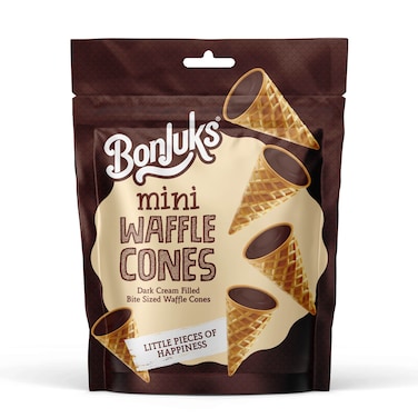Bonjuks Mini Waffle Cones Dark 50GR