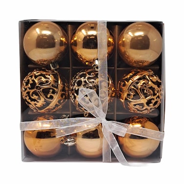 Golden Christmas Balls