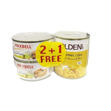 Maxbell White Tuna 185GRX2+Corn 300GR