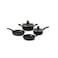 Cookware Set Of 6 Pieces Black And Grey