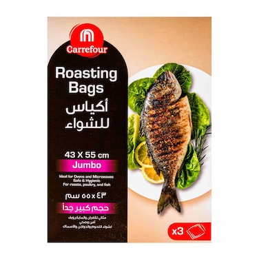 Carrefour Roasting Bag 43X55CM 3 Pieces